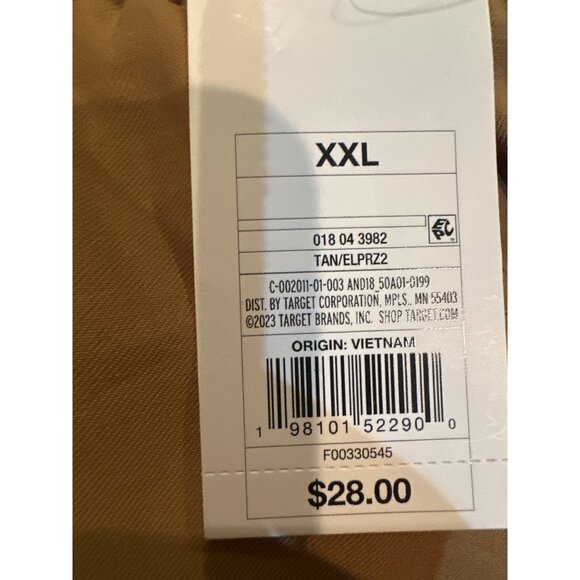 Women's High-Rise Ankle Cargo Pants - a New Day Tan XXL - Picture 6 of 9